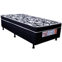 Cama Box Conjugado Solteiro Valência D33 Preto Cama Box Conjugado Solteiro Valência D33 Preto