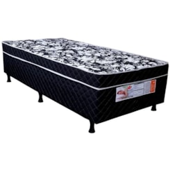 Cama Box Conjugado Solteiro Valência D33 Preto