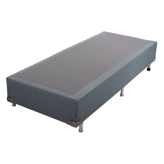 Cama Box Sommie Plus Cinza 79X198cm Nuv Cinza Cama Box Sommie Plus Cinza 79X198cm Nuv Cinza