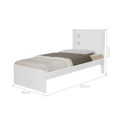 Cama De Solteiro Barbara Branco Cama De Solteiro Barbara Branco