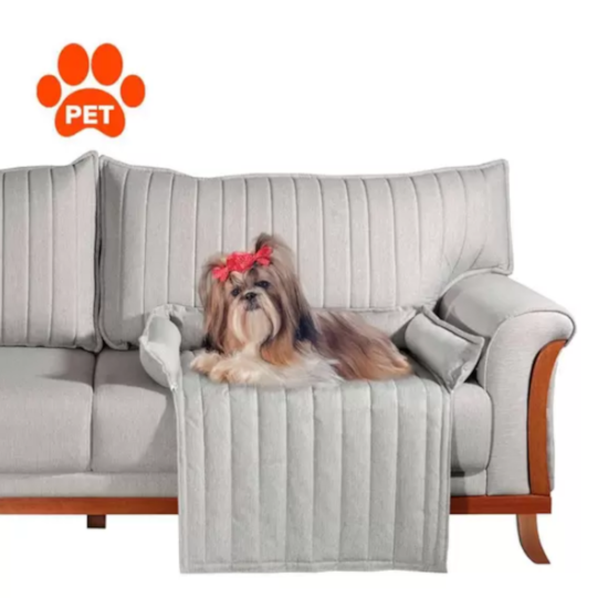 Cama Pet Louise Estofart Linho B2372 Impermea