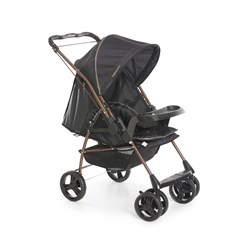 Carrinho De Bebê Milano Reversível Ii Preto Cobre Carrinho De Bebê Milano Reversível Ii Preto Cobre