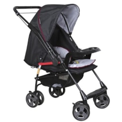 Carrinho De Bebê Milano Reversível Ii Preto Preto Carrinho De Bebê Milano Reversível Ii Preto Preto