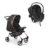 Carrinho Galzerano Romano + Bebê Confort Preto Cobre
