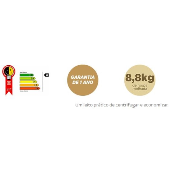 Centrifuga De Roupas 8,8Kg Confort Wanke Preto Centrifuga De Roupas 8,8Kg Confort Wanke Preto