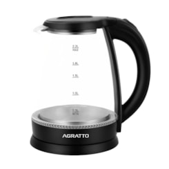 Chaleira Eletrica 2.2 Litros Aroma  1500W Agratto Preto