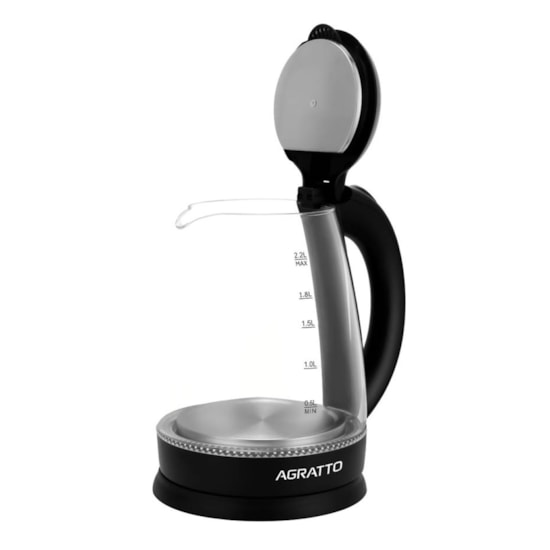 Chaleira Eletrica 2.2 Litros Aroma  1500W Agratto Preto