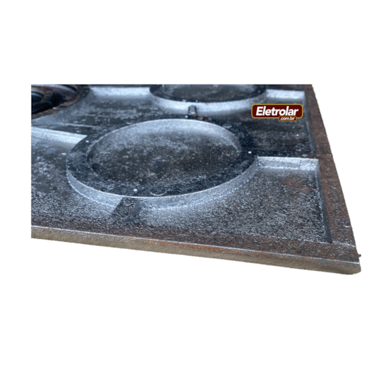 Chapa Fogão A Lenha Econômica M 45X75 Cm Polida  Chapa Fogão A Lenha Econômica M 45X75 Cm Polida