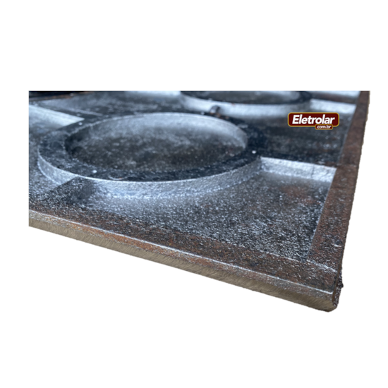 Chapa Fogão A Lenha Econômica M 45X75 Cm Polida  Chapa Fogão A Lenha Econômica M 45X75 Cm Polida