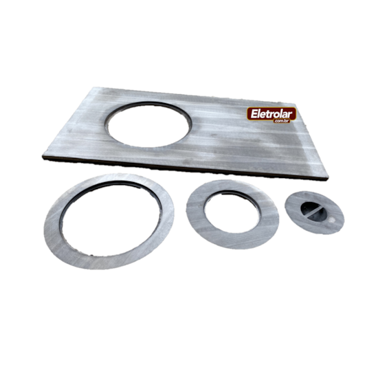 Chapa Fogão A Lenha Econômica M 45X75 Cm Polida  Chapa Fogão A Lenha Econômica M 45X75 Cm Polida