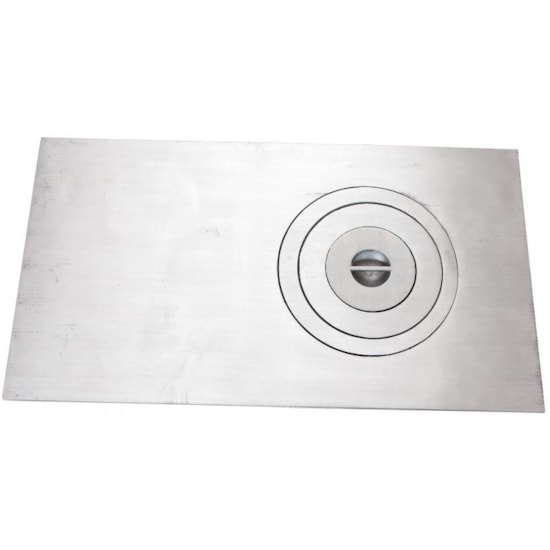 Chapa Fogão A Lenha Econômica M 45X75 Cm Polida  Chapa Fogão A Lenha Econômica M 45X75 Cm Polida