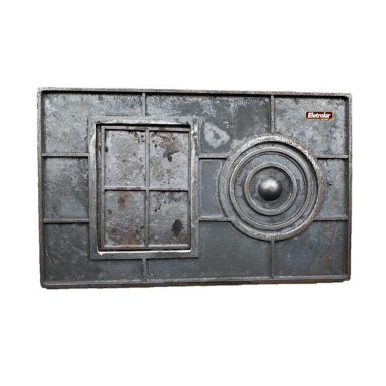 Chapa Fogão A Lenha Marmorite G 58X93 Cm Polida  Chapa Fogão A Lenha Marmorite G 58X93 Cm Polida