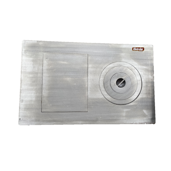 Chapa Fogão A Lenha Marmorite G 58X93 Cm Polida  Chapa Fogão A Lenha Marmorite G 58X93 Cm Polida