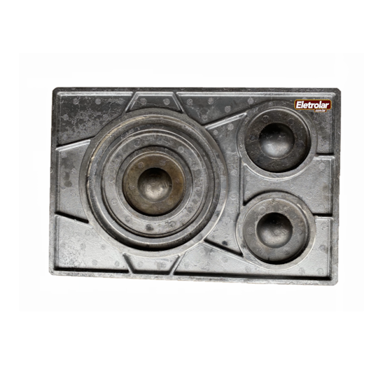 Chapa Fogão A Lenha Mato Mini 40X60 Cm Polida  Chapa Fogão A Lenha Mato Mini 40X60 Cm Polida