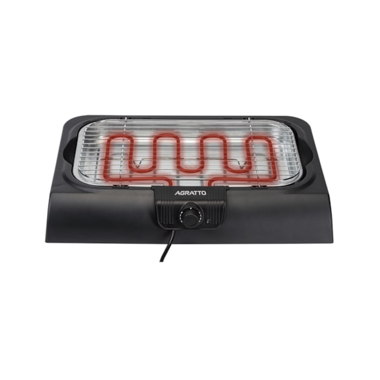 Churrasqueira Elétrica Agratto 220V Preto Churrasqueira Elétrica Agratto 220V Preto