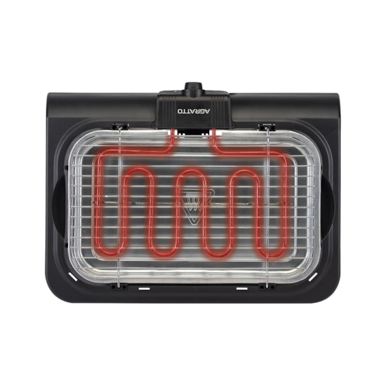 Churrasqueira Elétrica Agratto 220V Preto Churrasqueira Elétrica Agratto 220V Preto