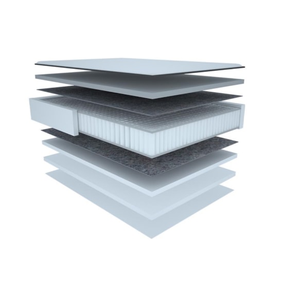 Colchão Casal Mola Los Angeles Gazin 158X188x23cm 120Kg Areia