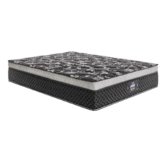 Colchão Casal Mola Opala Negro 138X188x32cm Gazin Preto