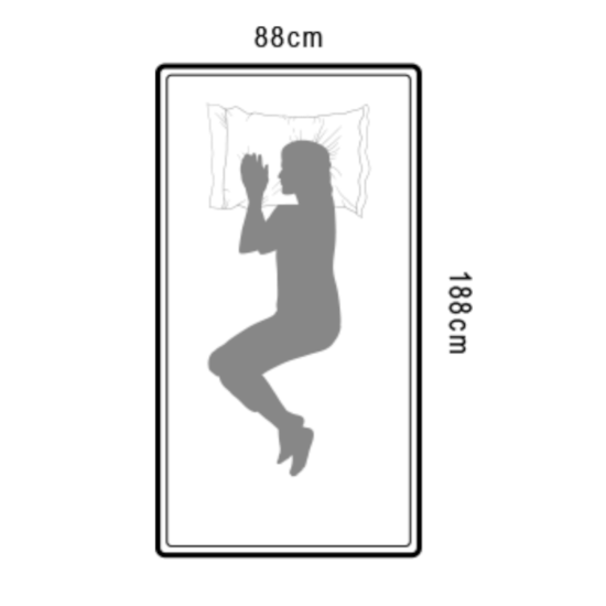 Colchão Solteiro D-33 88X15x188 Gazin Preto