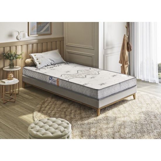 Colchão Solteiro D20 88X12x188 Gazin Cinza Colchão Solteiro D20 88X12x188 Gazin Cinza