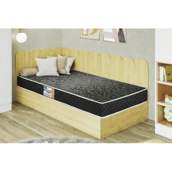 Colchão Solteiro Espuma D-33 88X17x188cm Gazin Preto