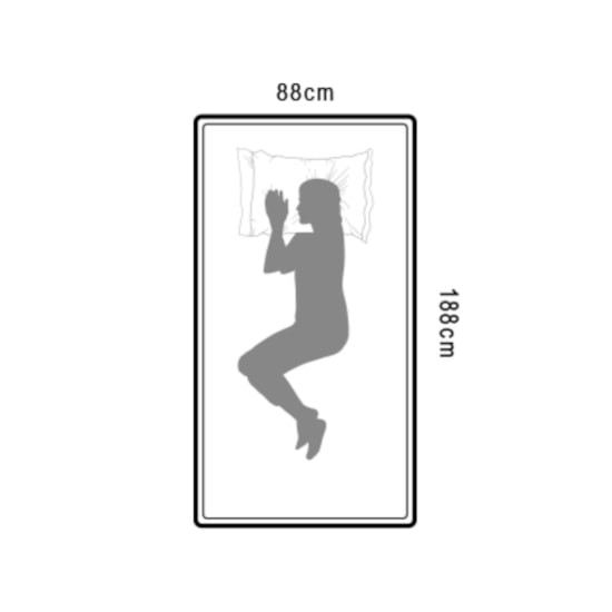 Colchão Solteiro Mola Flora Gazin 88X188 Preto