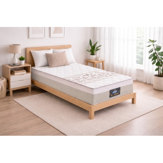 Colchão Solteiro Mola Los Angeles 88X188x23cm Gazin Areia