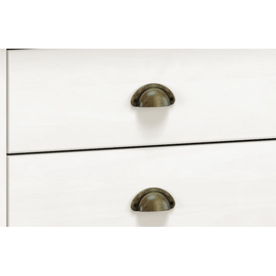 Comoda 4 Gav 80Cm Topázio Finestra Branco Carvalho