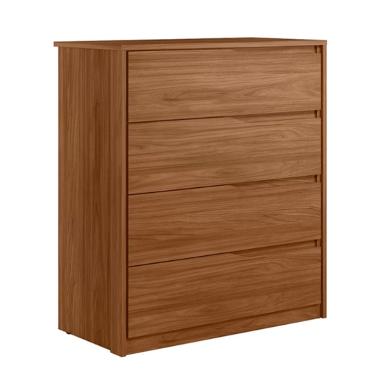 Comoda 4 Gav 92Cm Átria Demóbile Nogueira Touch Comoda 4 Gav 92Cm Átria Demóbile Nogueira Touch