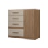 Comoda 4 Gav 97Cm 1 Porta Venus Moval Carvalho/Fendi