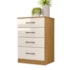 Comoda 4 Gav Ms913 Moval  Freijó Off White