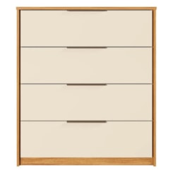 Comoda 4 Gavetas Alia Demobile Cinamomo Off White