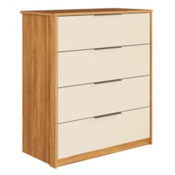 Comoda 4 Gavetas Alia Demobile Cinamomo Off White