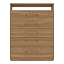 Comoda 5 Gav 86Cm Chave Triunfo Demóbile Amêndola Touch Comoda 5 Gav 86Cm Chave Triunfo Demóbile Amêndola Touch