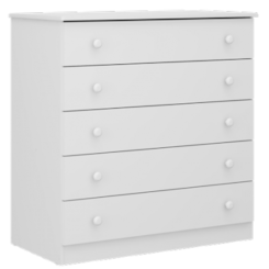 Cômoda 5 Gavetas Mdf Camaféu Plus Branco Premium Cômoda 5 Gavetas Mdf Camaféu Plus Branco Premium