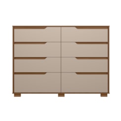 Comoda 8 Gavetas Georgia Moval Carvalho/Fendi Comoda 8 Gavetas Georgia Moval Carvalho/Fendi