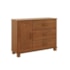 Comoda Madeira 3 Gavetas 1 Porta Bronze Finestra Castanho