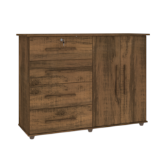 Cômoda Sapateira 4 Gavetas Jade Mirarack Rustico Cômoda Sapateira 4 Gavetas Jade Mirarack Rustico