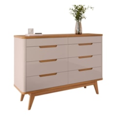Comoda Vicenza 8 Gavetas Off White Cedro