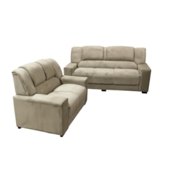 Conj Estofados Sandero 3X2 Lugares  Bege