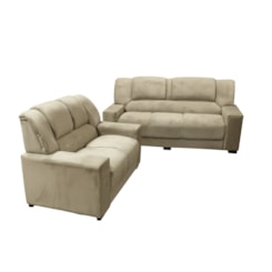 Conj Estofados Sandero 3X2 Lugares Bege Conj Estofados Sandero 3X2 Lugares Bege