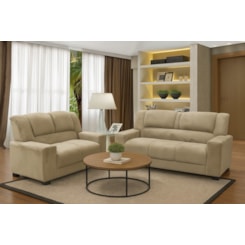 Conj Estofados Sandero 3X2 Lugares  Bege