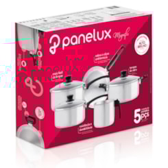 Conj Panelas Alum 5 Pcs Polida Panelux  Polida