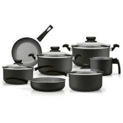 Conj Panelas Alum 7Pcs Panelux  Grafite