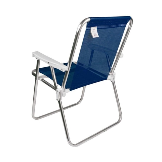 Conjunto 2 Cadeiras Alta Alumínio Sannet Mor Azul Marinho Conjunto 2 Cadeiras Alta Alumínio Sannet Mor Azul Marinho