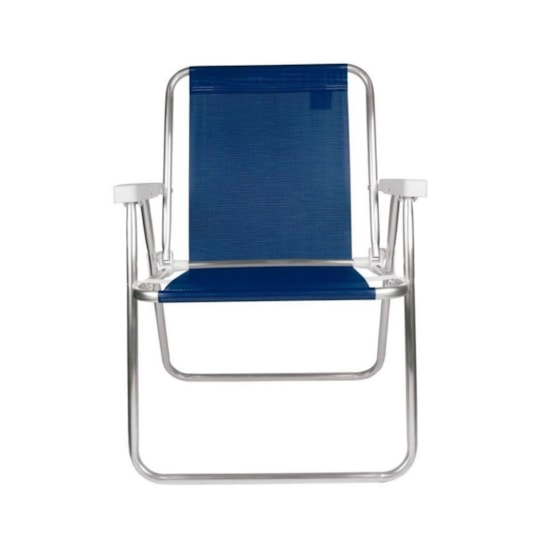 Conjunto 2 Cadeiras Alta Alumínio Sannet Mor Azul Marinho Conjunto 2 Cadeiras Alta Alumínio Sannet Mor Azul Marinho