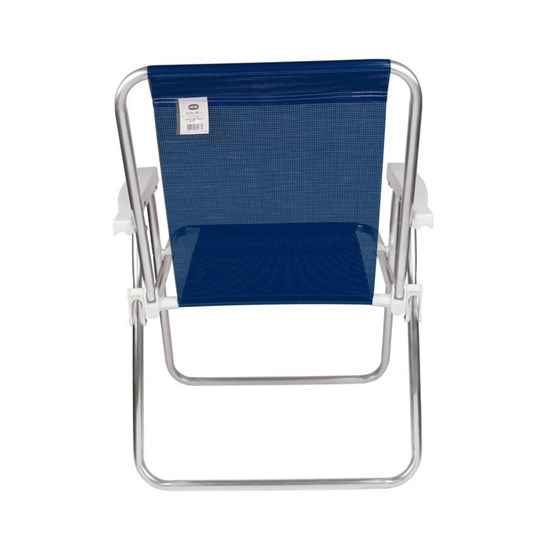 Conjunto 2 Cadeiras Alta Alumínio Sannet Mor Azul Marinho