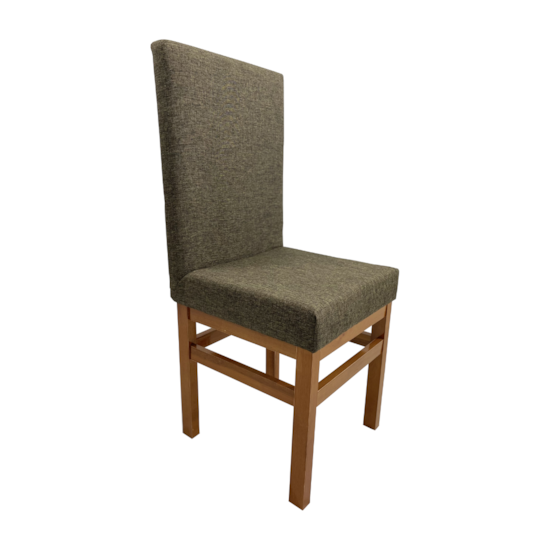 Conjunto 2 Cadeiras Encosto Estofado Aris Canela Linho Conjunto 2 Cadeiras Encosto Estofado Aris Canela Linho