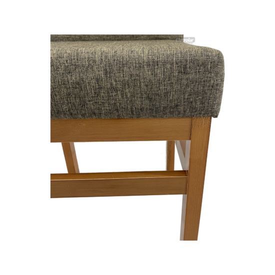 Conjunto 2 Cadeiras Encosto Estofado Aris Canela Linho Conjunto 2 Cadeiras Encosto Estofado Aris Canela Linho