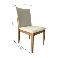 Conjunto 2 Cadeiras Madeira Maciça Niki Estofada Para Mesa De Jantar Conjunto 2 Cadeiras Madeira Maciça Niki Estofada Para Mesa De Jantar